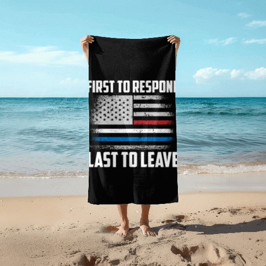 Dispatcher Us Flag Beach Towels