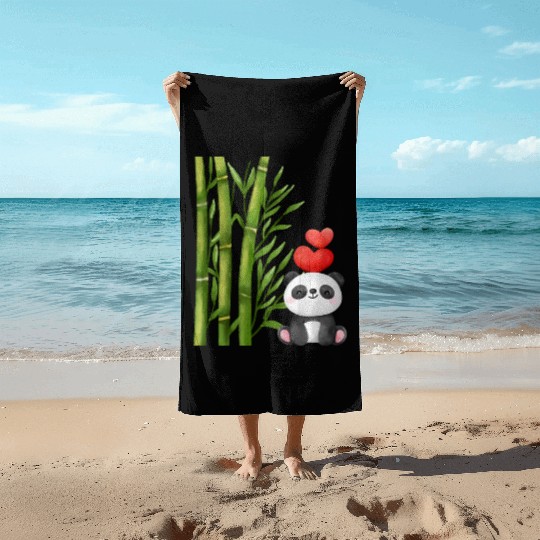 Bamboo Panda Beach Towels