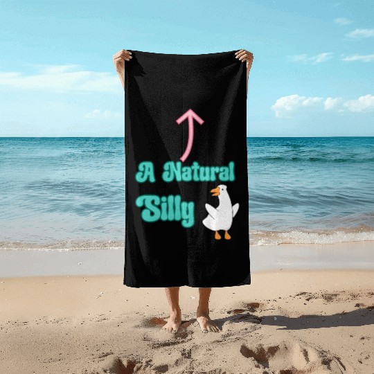 A Natural Silly Goose: Fun & Lighthearted Design Beach Towels