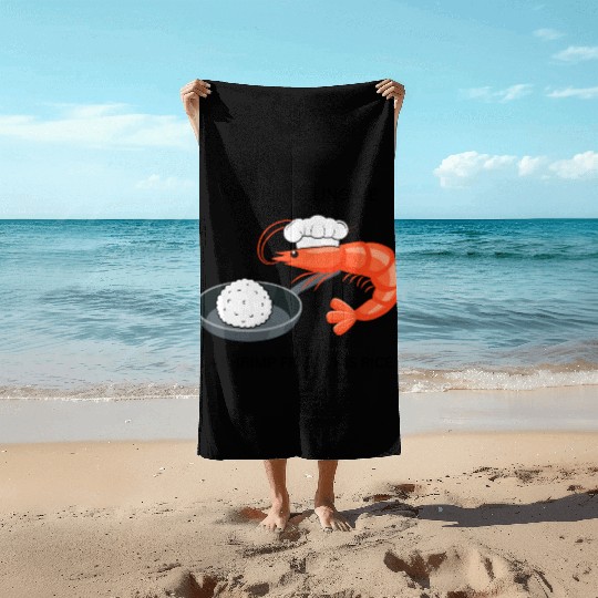 Youre Telling Me A Shrimp Fried This Rice Beach Towels