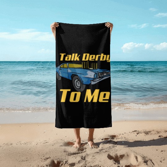 Demolition Derby Car Demo Derby Driver Beach Towels