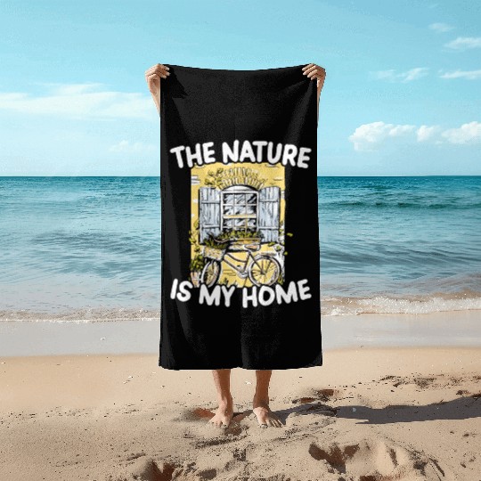 Cottagecore Mushroom Aesthetic Nature Conservation Beach Towels