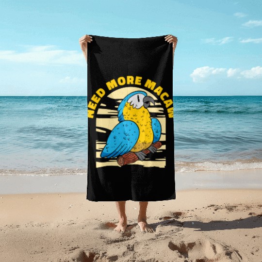 Macaw Parrot Lover Nature Zoo Animal Pet Beach Towels
