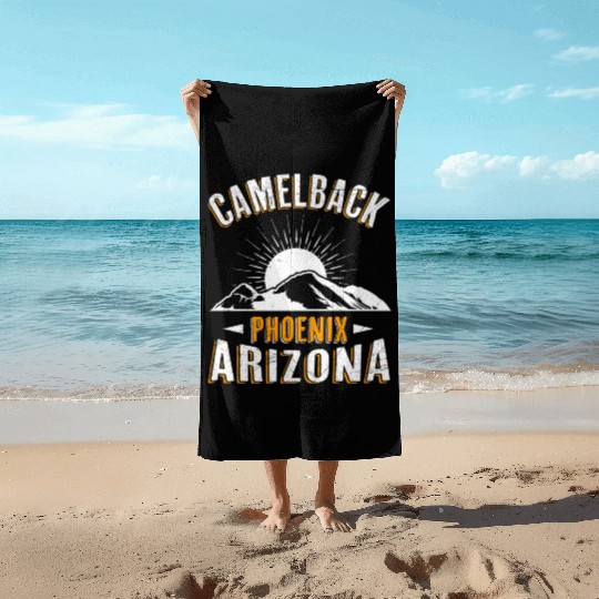Phoenix Arizonna Mountaineer and Hiker Summit Beach Towels