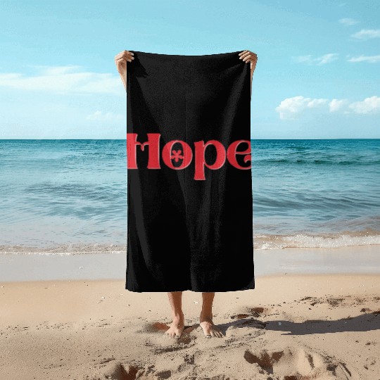 HOPE Unisex retro design Beach Towels