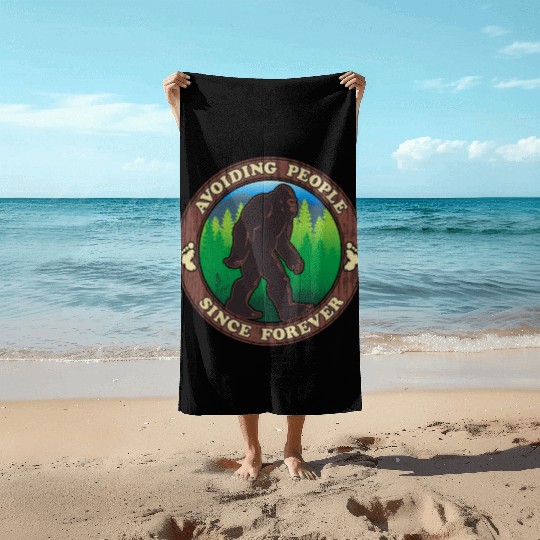 Bigfoot - Avoiding People Since Forever Beach Towels
