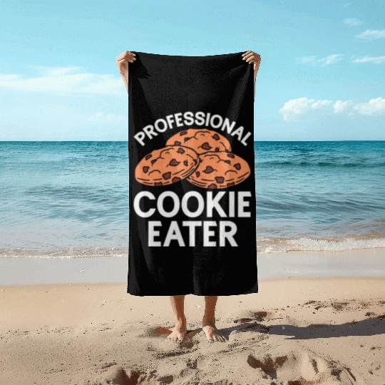 Cookie Eater Baker Baking Chocolate Cookies Lover Beach Towels