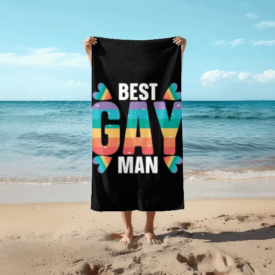 Gay Rights Rainbow Pride Month LGBTQ Gay Pride Beach Towels