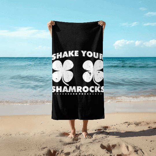 St Patrick Saint Patrick s Day Irish Green Ireland Beach Towels