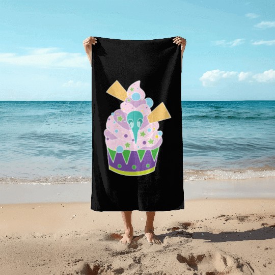 Cupcake Graveyard Beach Towels