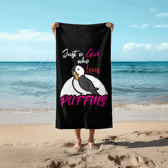 Puffin Lover Puffins Beach Towels