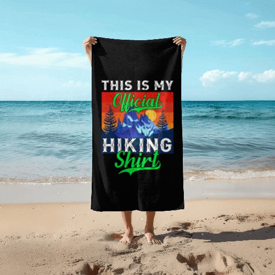 Official Hike Beach Towels Wanderlust Mountain Love