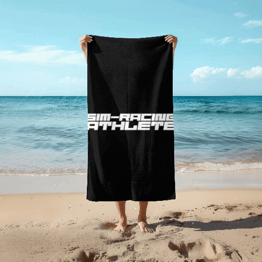 Sim-racing Athlete Beach Towels