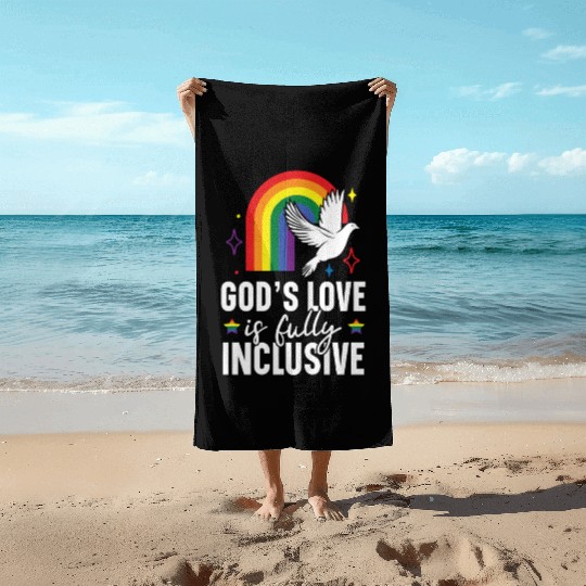 Gay Rights Rainbow Pride LGBTQ Gay Pride Parade Beach Towels
