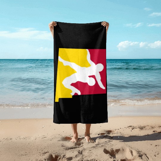 New Mexico Wrestling Beach Towels