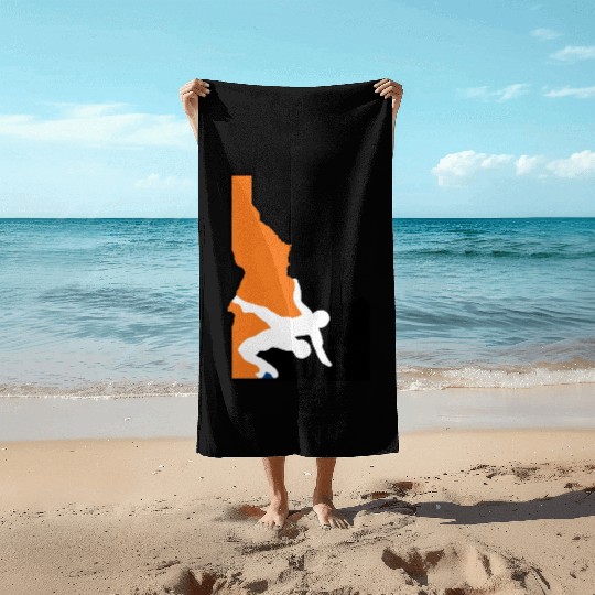 Idaho Wrestling (State Colors) Beach Towels