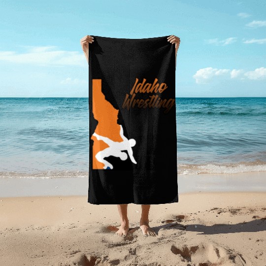 Idaho Wrestling (State Colors) Beach Towels
