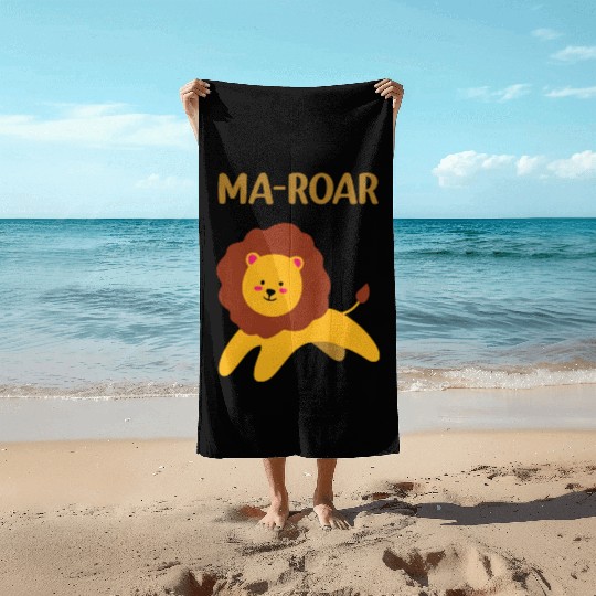 Jewish Passover Seder Plate Maror Ma Roar Lion Of Beach Towels