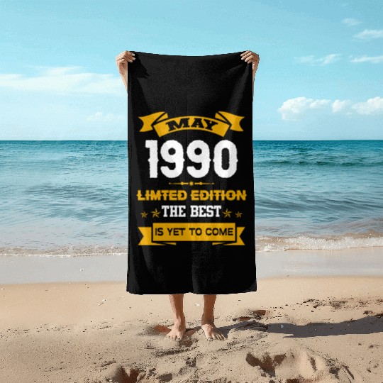 May 1990 Birthday Surprise Beach Towels