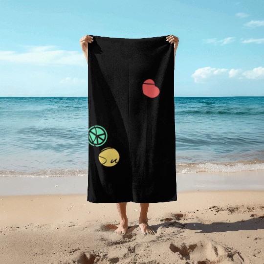 Peace, Love and Sunshine Beach Towels