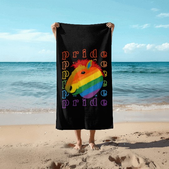 Pride Capybara Beach Towels