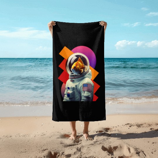 First Adventure with the Brave Goldfish Astronauts Beach Towels