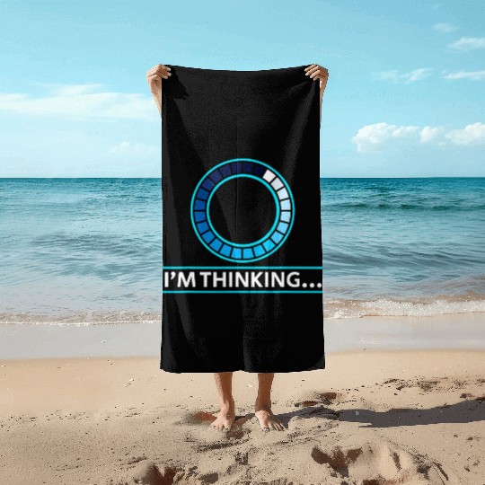Im Thinking Computer Science Engineering Student Beach Towels