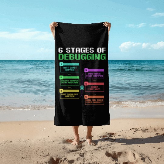 Computer Science Programmer Hacker IT Geek Beach Towels