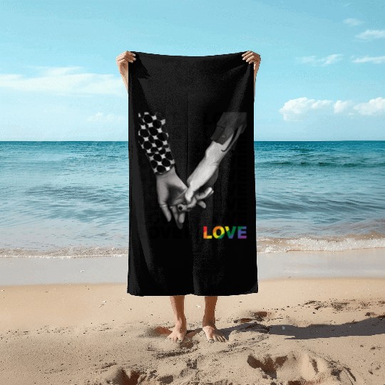 LOVE IS LOVE Beach Towels