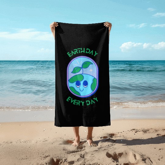 Earth Day Everyday - Earth day 2023 Beach Towels