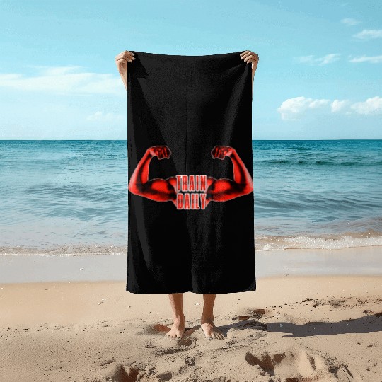 Train Daily Beach Towels