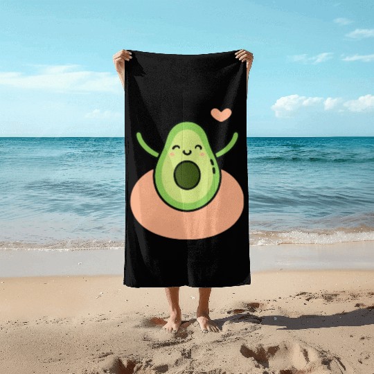 The Joyful Avocado Beach Towels