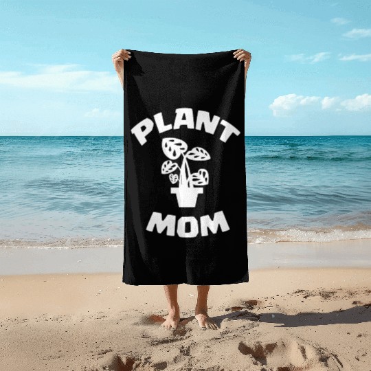 Plant Mom Beach Towels