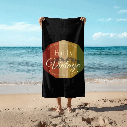 Emily Vintage Design Beach Towels