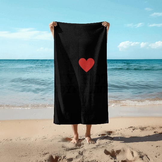 I Heart My Girlfriend I Love My Hot Boyfriend Beach Towels