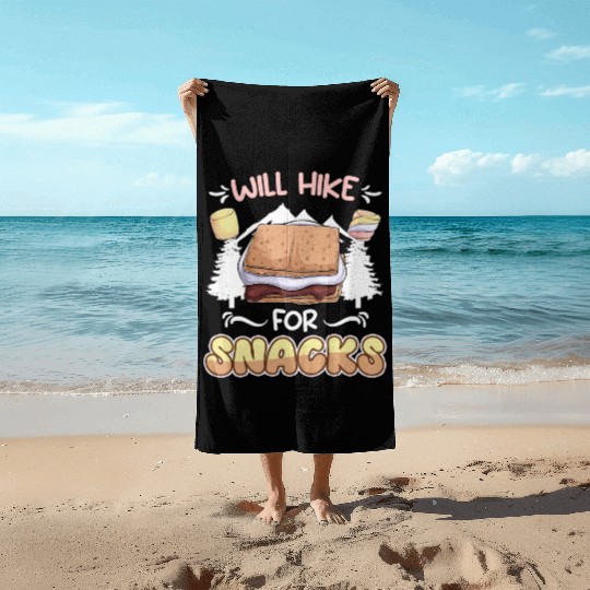 Wanderlust Climber funny Mountain Hiking Snack Beach Towels