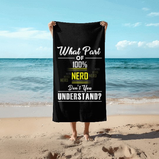 Funny Programmer Developer Computer Science 100 Beach Towels