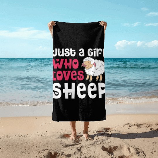 Cool Sheep For Women Girls Lamb Lover Sheep Beach Towels