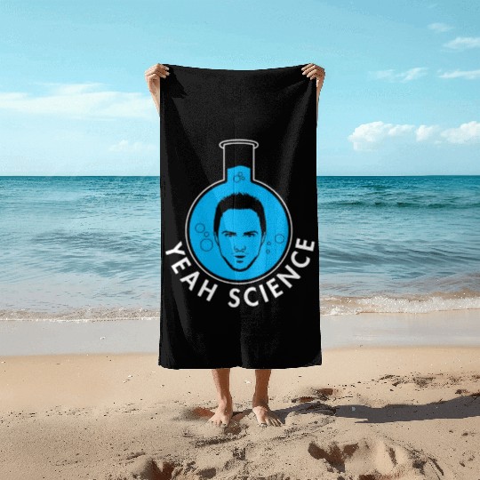 Breaking Bad Jessie Yeah Science Text Portrait Beach Towels
