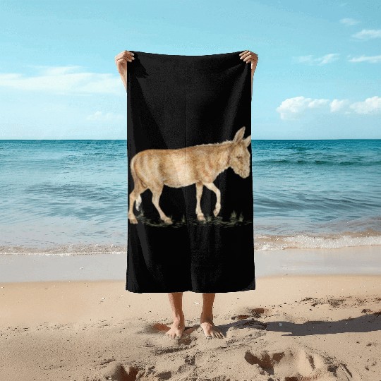 Farm Donkey Animal Lover Zookeeper Mule Farmer Beach Towels