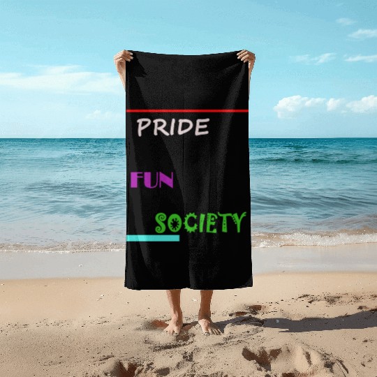 PRIDE FUN SOCIETY Beach Towels