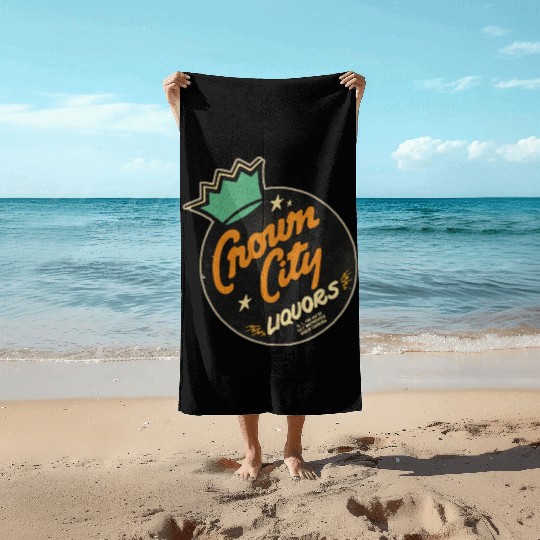 Vintage North Carolina Liquor Store Beach Towels