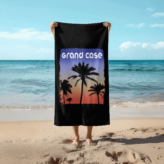 Grand Case Saint Martin Sunset Vacation Souvenir Beach Towels