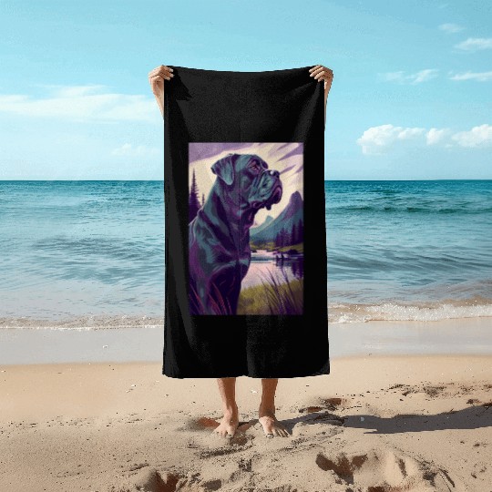 Cane Corso Nature Beach Towels