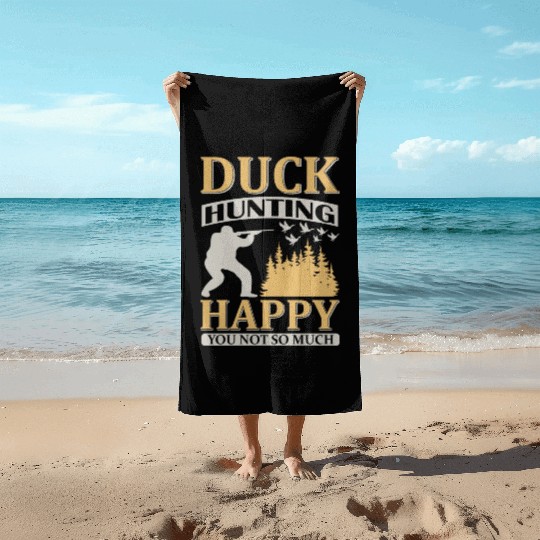 Duck Hunting Beach Towels
