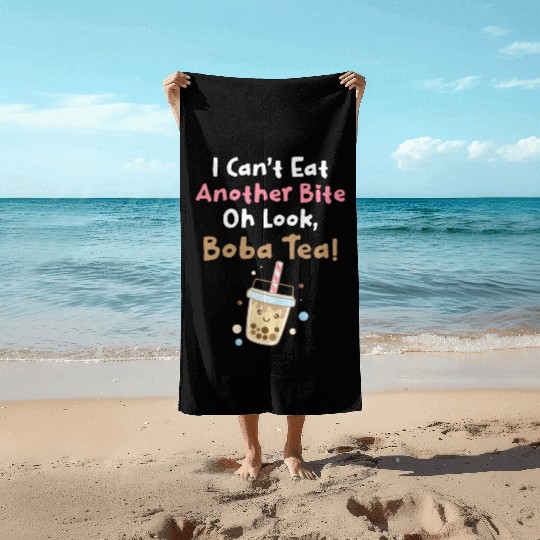 Bubble Tea Lover Boba Tea Drinker Korean Drink Beach Towels