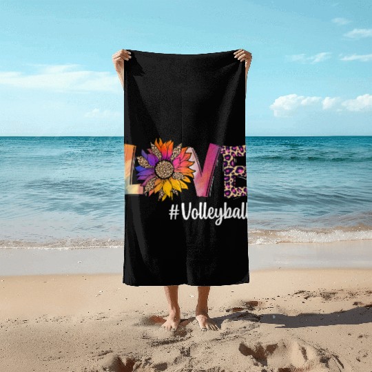 Love Volleyball Beach Towels