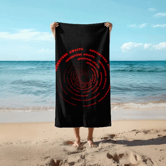 Adventure awaits Beach Towels