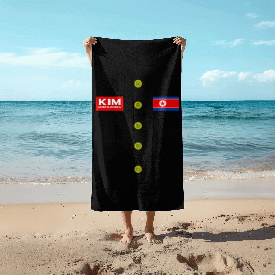 Kim Jong Un Halloween Beach Towels