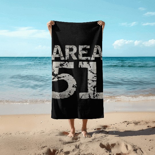 Area 51 UFO Design Beach Towels
